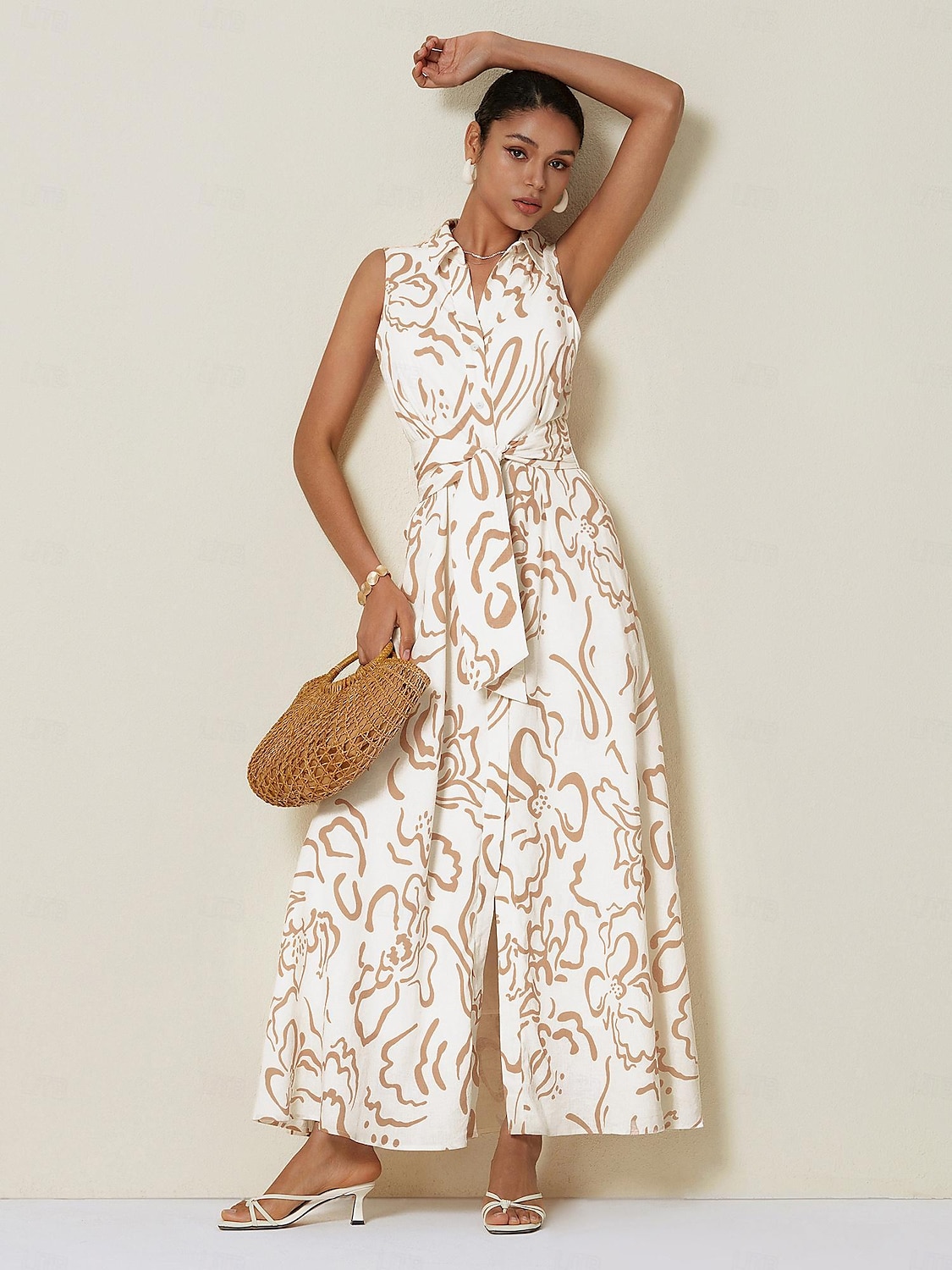 Curve Pocket Sleeveless Maxi Dress 2024 - $55.99 –P1