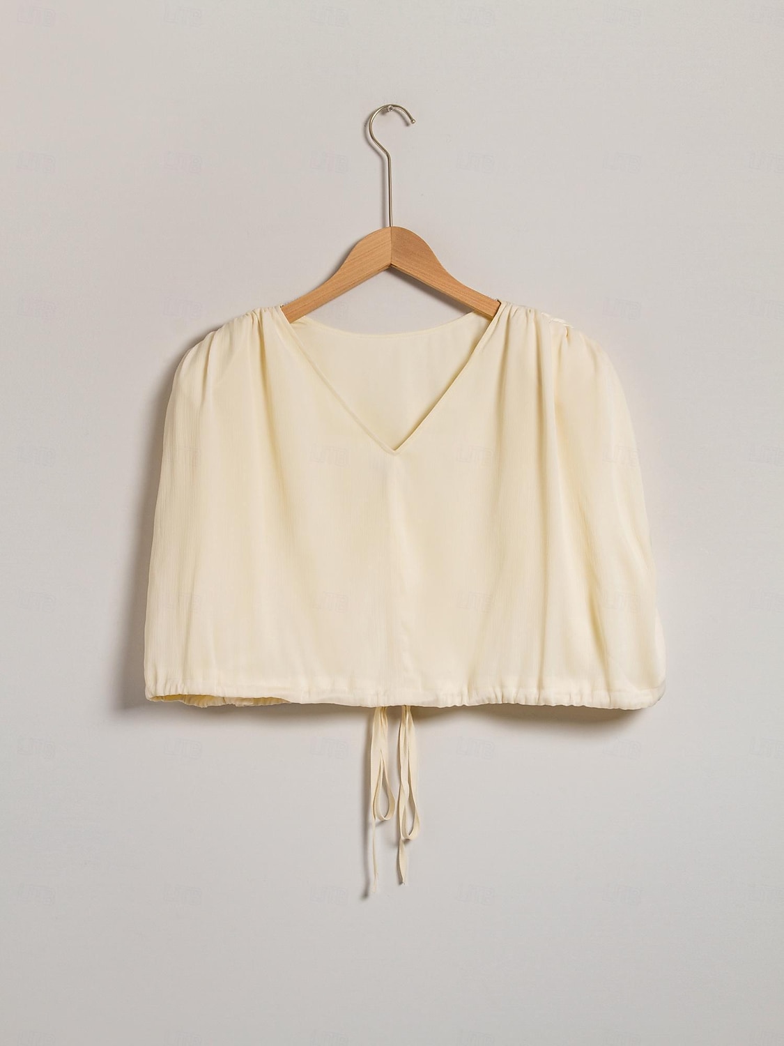 Women's Crop top Drawstring Sleeveless Satin Top Elegant Casual Work Spring Summer 2025 - $33.99 –P8