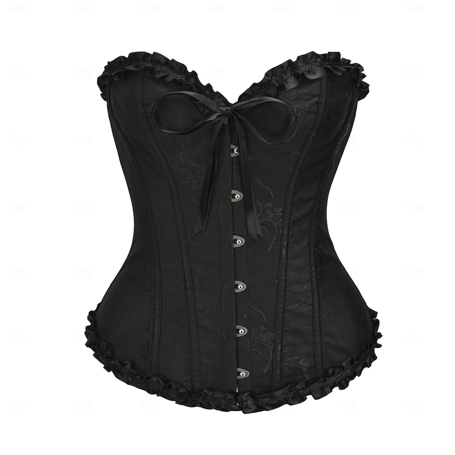 Retro / vintage Rokoko Victoriansk Korsett Överbystkorsett Ärmlös Jacquard Maskeradkläder Dam Halloween Karnival Kvällsfest Karneval i Venedig Festival Vuxna Topp 2026 - $29.99 –P7