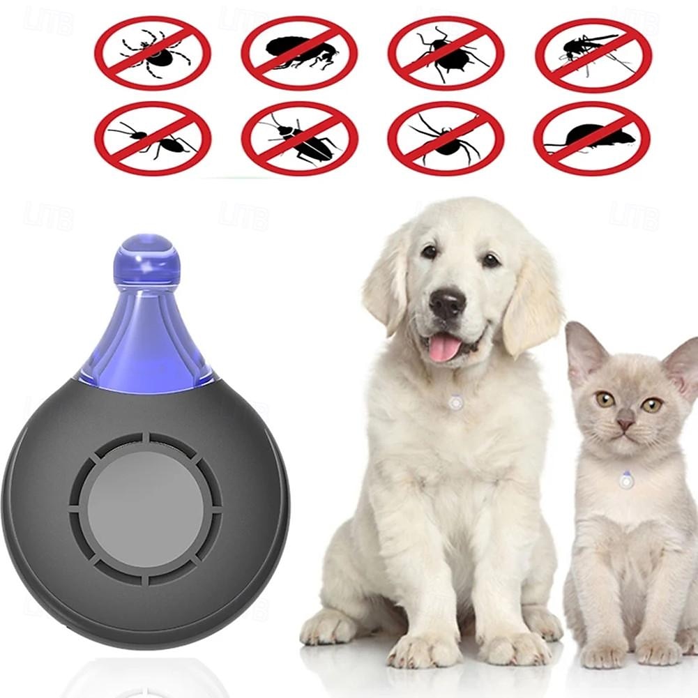 USB Rechargeable Ultrasonic Pest Collar – Flea, Tick, and Lice Repeller for Cats and Dogs with Mountaineering Buckle 2025 - $16.99 –P1