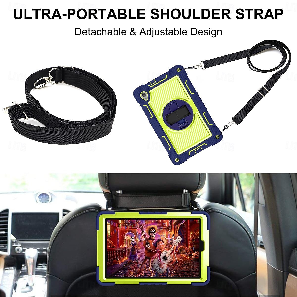 Tablet Case Cover For Lenovo M10 HD 2nd Gen 10.1" TB-X306 Portable Handle 360° Rotation Armor PC Silicone 2025 - $29.99 –P10