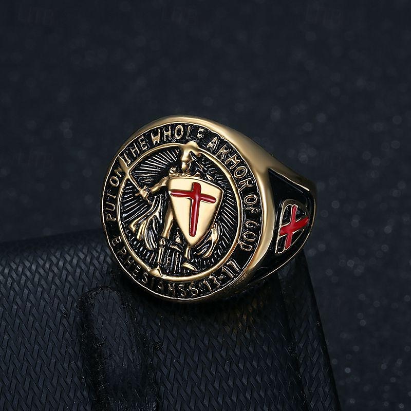 Anello Retrò vintage Medievale 316L/Acciaio al titanio Per Cavaliere Vichinghi Cosplay Halloween Carnevale Per uomo Bigiotteria Gioielleria di moda del 2025 a $12.49 –P3