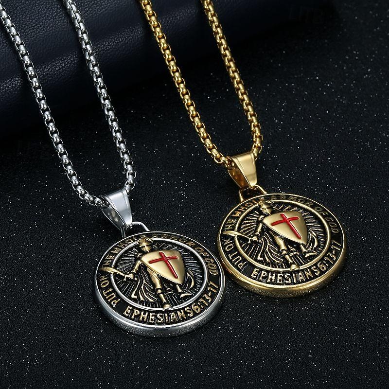 Halskette Retro Vintage Mittelalterlich Metalllegierung Für Ritter Ritter Wikinger Cosplay Unisex Modeschmuck Modeschmuck 2025 - $17.99 –P5