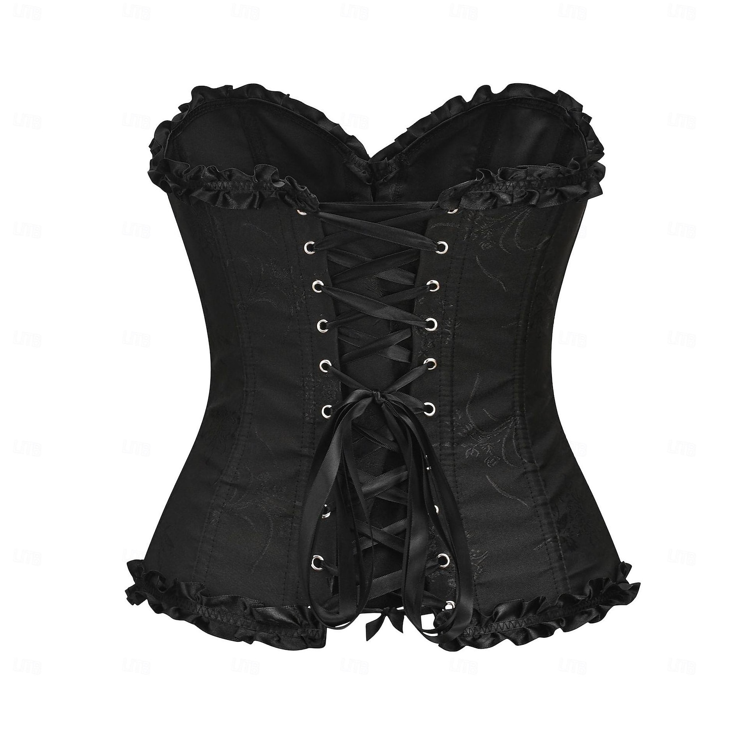 Retro / vintage Rokoko Victoriansk Korsett Överbystkorsett Ärmlös Jacquard Maskeradkläder Dam Halloween Karnival Kvällsfest Karneval i Venedig Festival Vuxna Topp 2026 - $29.99 –P6