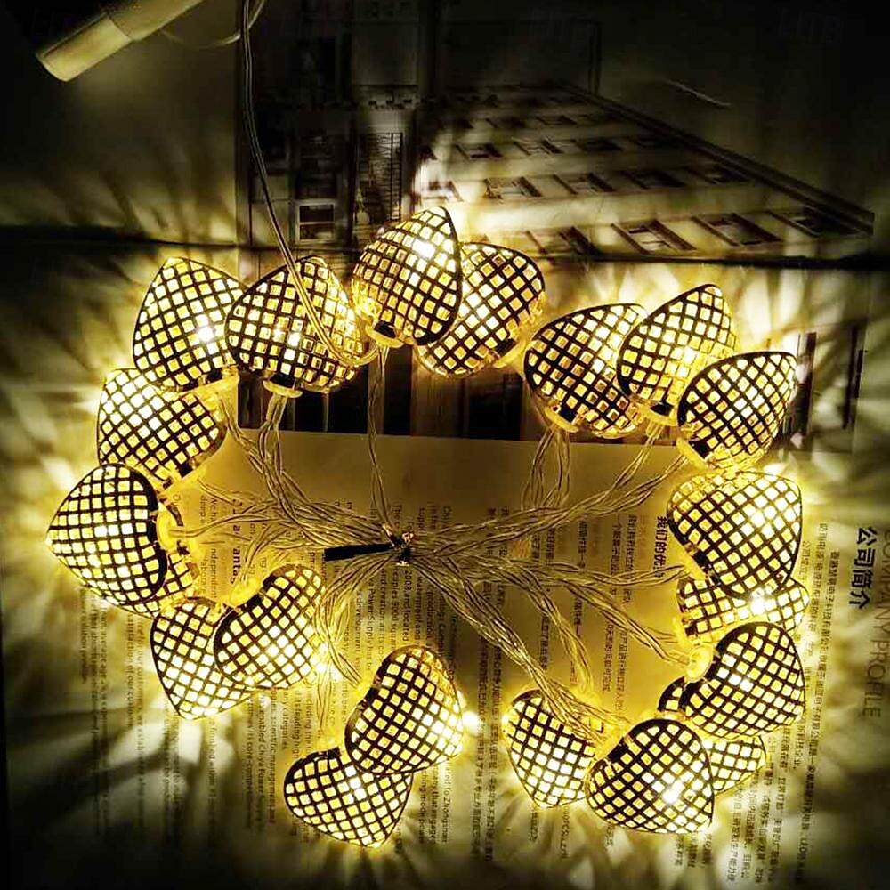 1 قطعة ضوء سلسلة مع جهاز تحكم عن بعد USB 3 متر 118 بوصة 20 LED سلسلة ضوء الحب الحديدي الذهبي ضوء ديكور LED ضوء ليلي صغير مناسب لتزيين الغرفة وجهاز التحكم عن بعد في الوقت المناسب يعتم 8 أوضاع وامض 2025 - $22.99 –P2