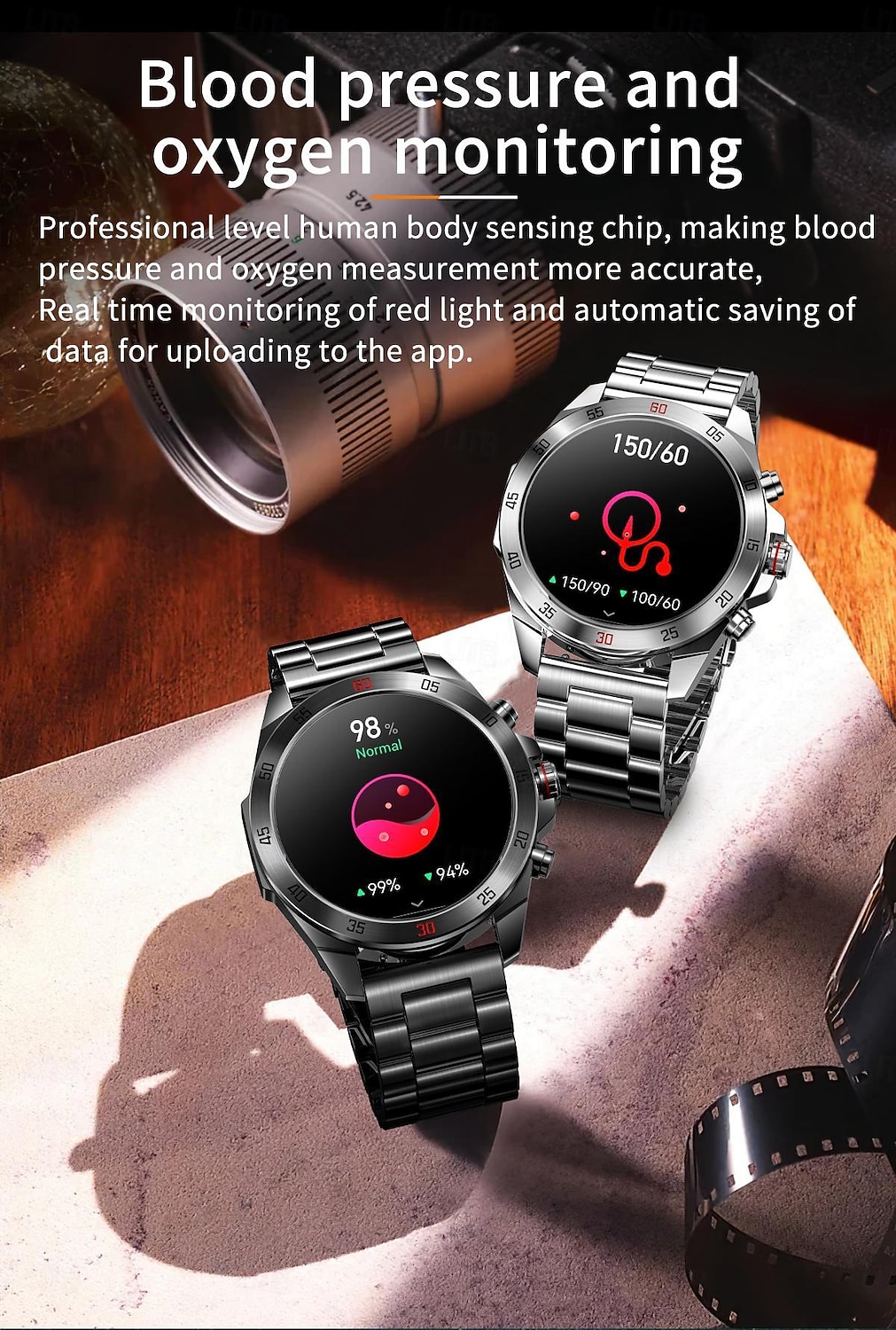 2025年 LOKMAT COMET PLUS スマートウォッチ 1.43 インチ スマート·ウォッチ ブルートゥース 歩数計 着信通知 アクティビティトラッカー と互換性があります Android iOS 女性 男性 長時間スタンバイ ハンドフリーコール 防水 IP68 54mmウォッチケース  コレクション – $72.99 –P8