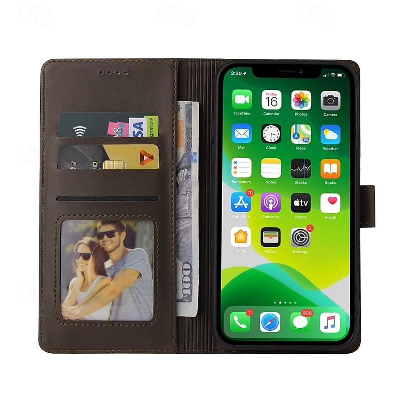 telefon Kılıf Na iPhone 15 Pro Max iPhone 14 13 12 11 Pro Max Plus Mini SE Etui na karty portfela Magnetyczne Ochrona całego ciała Stopka Retro TPU Skóra PU 2025 - $17.99 –P9