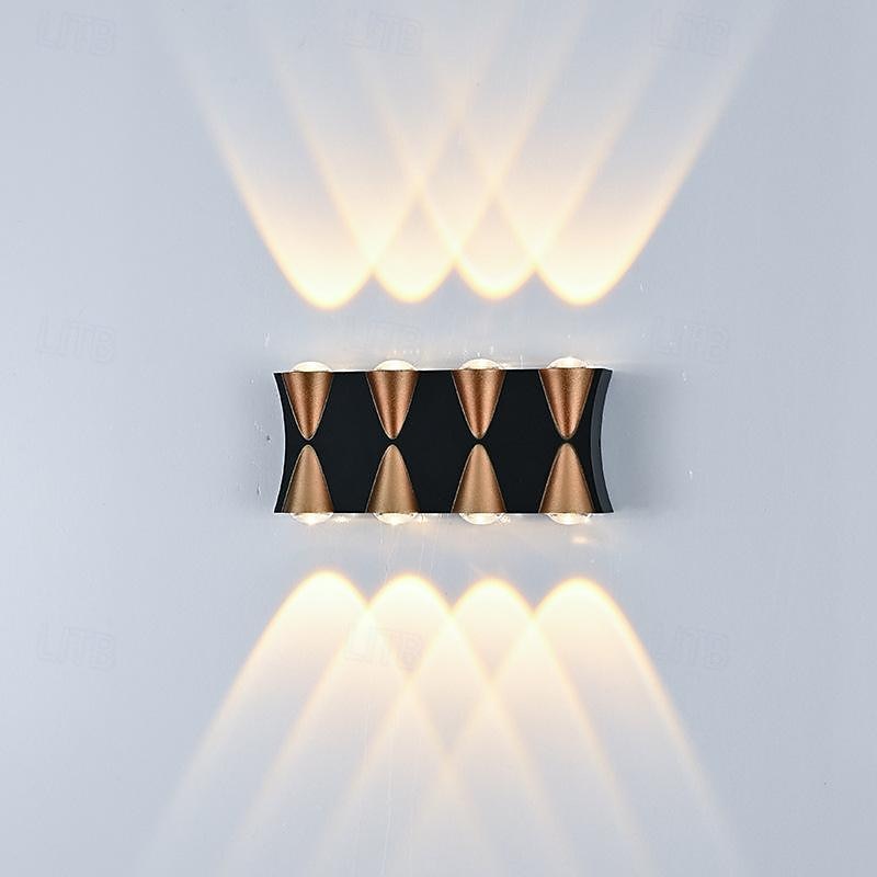lampada da parete a led 2/3/4/5 teste esterno impermeabile in vetro alluminio 90 cm moderno creativo luce bianca calda corridoio balcone ip65 85-265 v del 2026 a $46.99 –P10