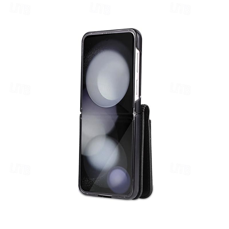 puhelin Etui Käyttötarkoitus Samsung Galaxy Z-kääntö 7 Z Flip 6 Z Flip 5 Z Flip 4 Z Flip 3 Läppäkotelo Koko vartalon suoja Korttipaikka Iskunkestävä Retro PC PU-nahka 2025 - $15.99 –P11
