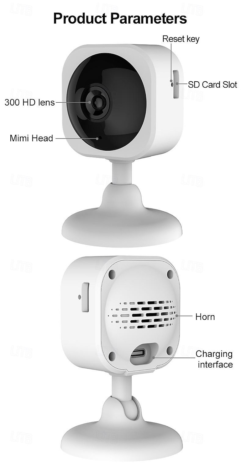 HD 3 megapixel home surveillance camera Smart Baby monitoring two-way voice wireless WIFI camera 2025 - $39.99 –P4