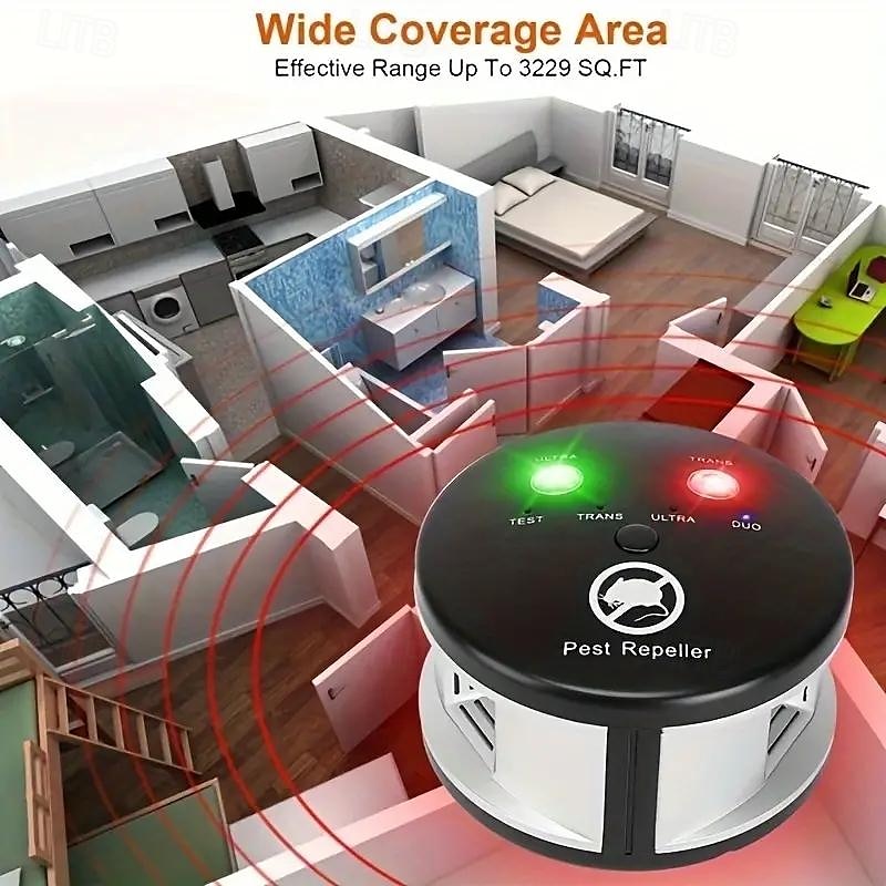 2025年 360度屋内超音波マウス除け器 – 騒音や虫に対する電子害虫駆除装置  コレクション – $31.99 –P5