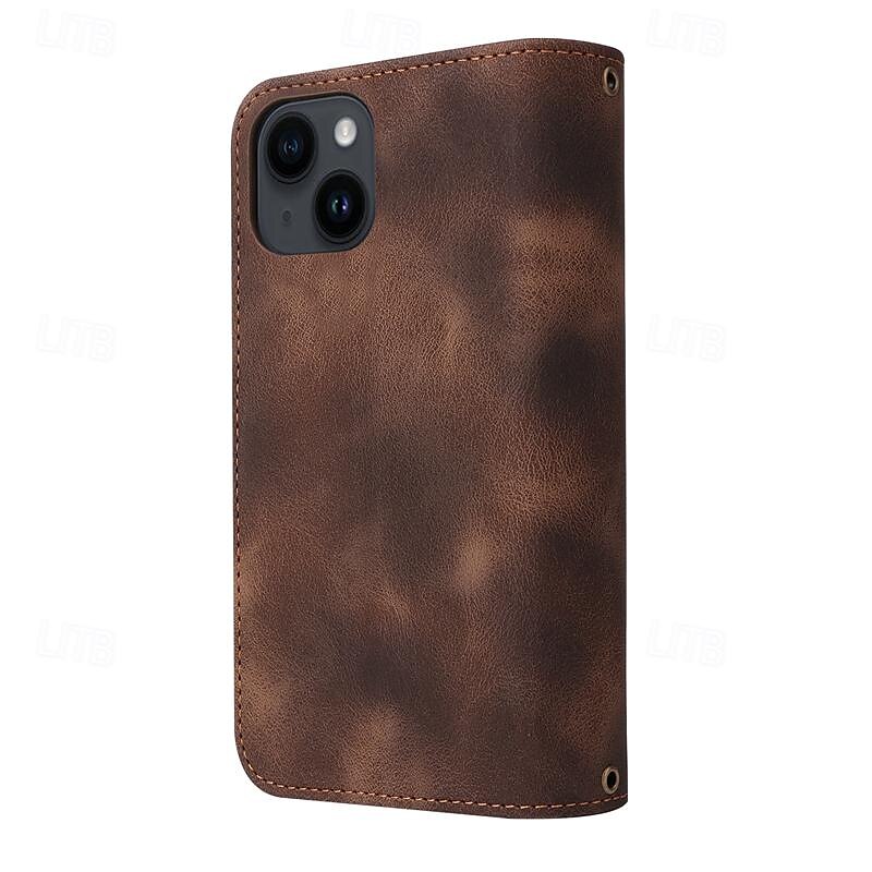 هاتف غطاء من أجل iPhone 15 Pro Max iPhone 14 13 12 11 Pro Max Plus Mini SE حافظة بطاقة المحفظة سحاب حماية كاملة للجسم مع رباط المعصم مكتب  /  الأعمال TPU جلد PU 2025 - $26.99 –P6