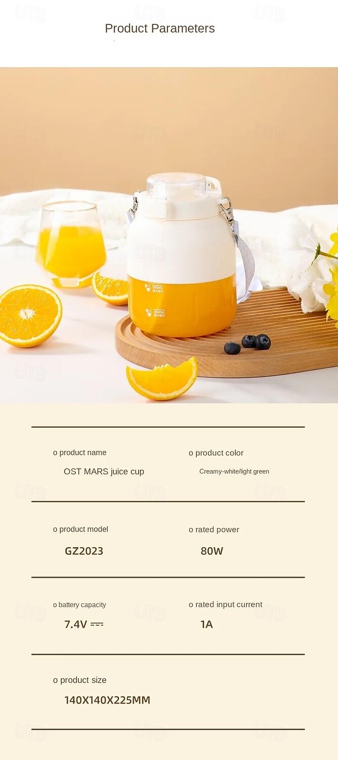 Portable Rechargeable Juicer Bucket Juicer Cup 2025 - $39.99 –P13