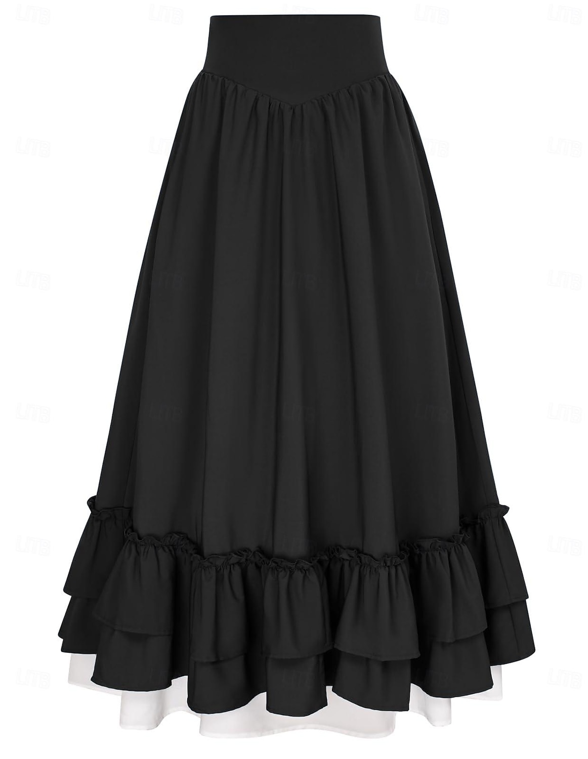 Punk & Gothic Medieval Renaissance Skirt Cosplay Costume Maxi Skirt Solid Colored Women's Celtic Pirate Fantasy Halloween Carnival Masquerade Carnival Casual Daily Adults' Skirt 2025 - $34.99 –P3