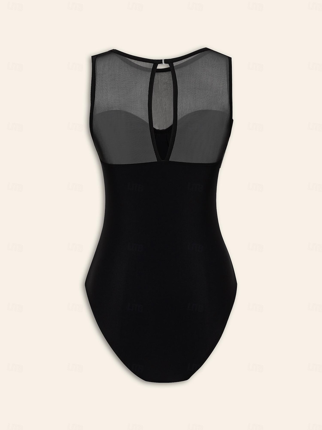 2026年 女性用 スイムウェア ワンピース 水着 単色/無地 ブラック ラウンド 水着 ビーチスタイル  コレクション – $59.99 –P9