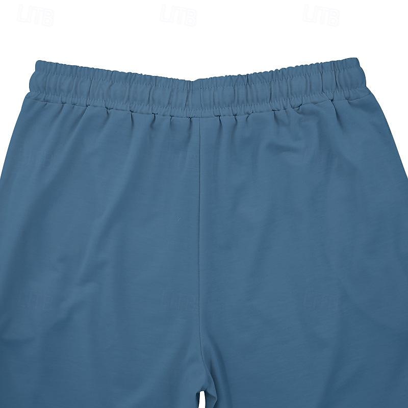 Per uomo Pantaloni della tuta Pantaloni A cordoncino Vita elastica Gamba dritta Liscio Comfort Sportivo Giornaliero Di tendenza Informale Verde militare Nero Media elasticità del 2026 a $21.99 –P17