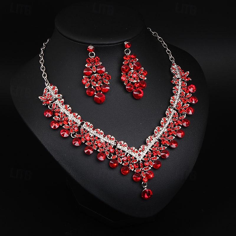 Jewelry Set 3pcs Alloy Earrings Necklace Women's Elegant Vintage Fashion Geometrical Geometric Jewelry Set For Wedding Party Anniversary 2025 - $44.99 –P2