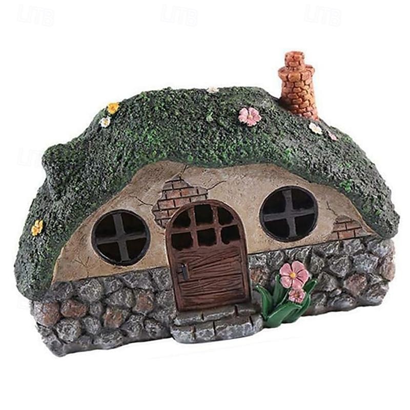 lumini pentru statuie de gradina solara zâne de gradina magazie din rasina lumini decorative pentru curti, peluze, decoratiuni de arta curte, cadouri de inaugurare a casei 2025 - $29.99 –P6