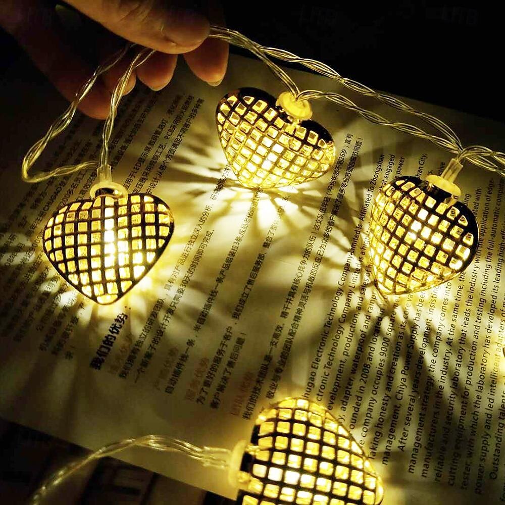 1 قطعة ضوء سلسلة مع جهاز تحكم عن بعد USB 3 متر 118 بوصة 20 LED سلسلة ضوء الحب الحديدي الذهبي ضوء ديكور LED ضوء ليلي صغير مناسب لتزيين الغرفة وجهاز التحكم عن بعد في الوقت المناسب يعتم 8 أوضاع وامض 2025 - $22.99 –P4