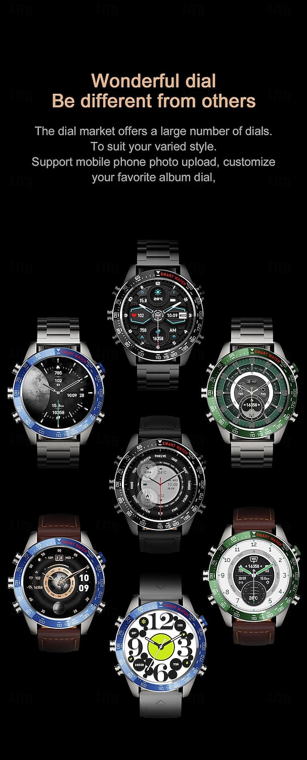 696 CT11 Montre intelligente 1.43 pouce Smartwatch Montre Connectée Bluetooth ECG + PPG Podomètre Rappel d'Appel Compatible avec Android iOS Femme Hommes Mode Mains-Libres Rappel de Message IP 67 de 2025 ? $63.99 –P6