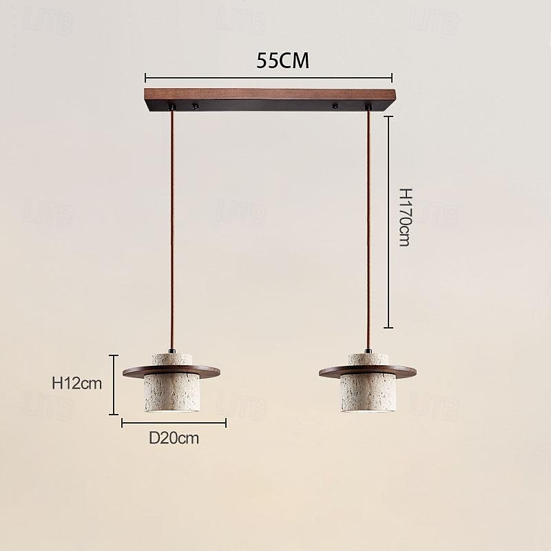 Natural Stone Shade Pendant Light Japanese Wabi Sabi Hanging Lamp with E27 Base Bedside Restaurant Kitchen Aisle Bar Club Suspension Lamp 2025 - $153.99 –P2