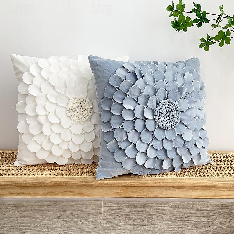 1 pcs Polyester Pillow Cover, Floral Rectangular Square Traditional Classic 2025 - $22.99 –P1