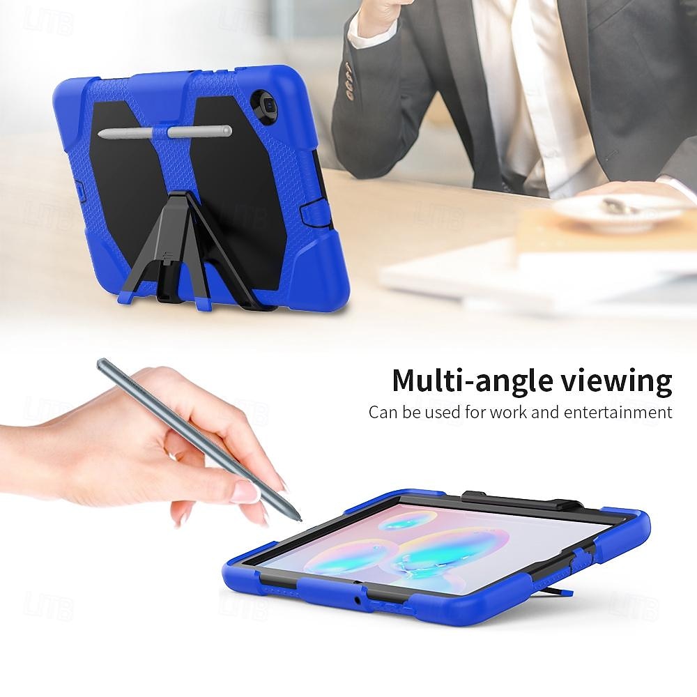 Tablet Case Cover For Samsung Galaxy Tab S6 Lite 10.4" A8 10.5'' A7 Lite 8.7'' A7 10.4'' A 8.0" A9 Plus 11" Armor Defender Rugged Protective with Adjustable Kickstand Shockproof Armor PC Silicone 2025 - $23.99 –P7