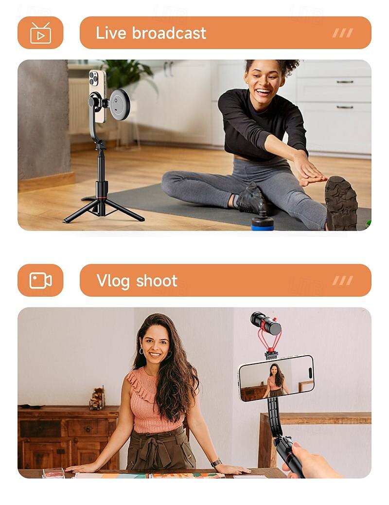 Selfie Stick Bluetooth Extendable Max Length 104.5 cm For Universal Android / iOS Universal 2025 - $28.99 –P14