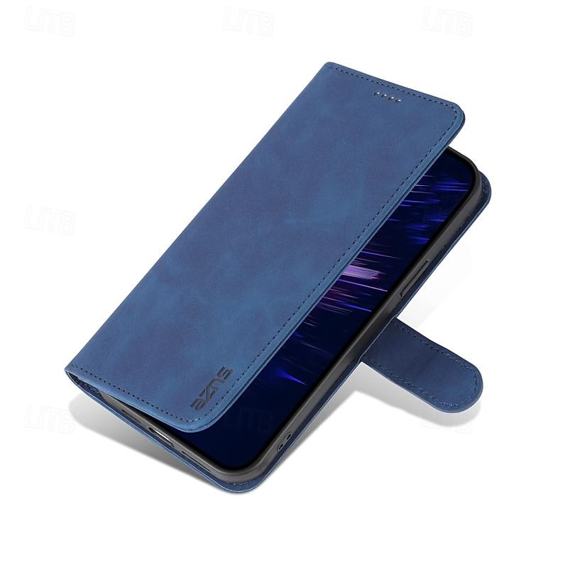 Phone Case For iPhone 16 15 14 Pro Max Plus 13 12 11 Pro Max Mini Wallet Case Full Body Protective Kickstand Card Slot Retro TPU PU Leather 2025 - $10.99 –P5