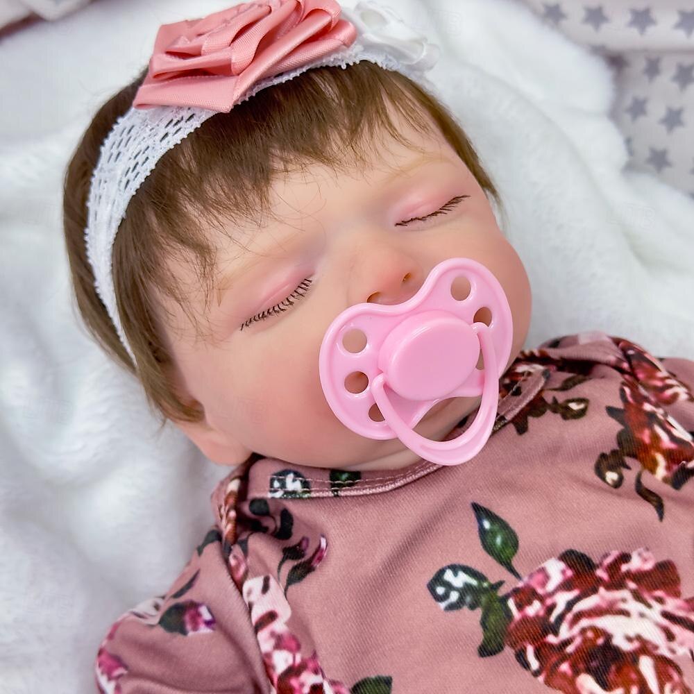 18 pouce Poupée Reborn Jouet pour Bébé & Nourrisson Poupée Reborn Toddler Poupée Poupée bébé Reborn Bébé Nouveau née réaliste Cadeau Membres en silicone 3/4 et corps rempli de coton cadeaux noël de 2025 ? $139.99 –P7