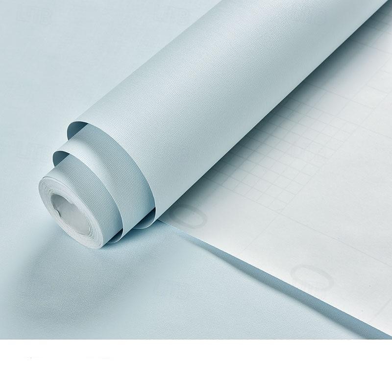 300 * 60 cm selbstklebende Tapete für das Schlafzimmer, wasserdicht und feuchtigkeitsbeständig, einfarbig, aufgearbeiteter Aufkleber, weißer Hintergrund, Wanddekorationstapete 2025 - $18.99 –P7