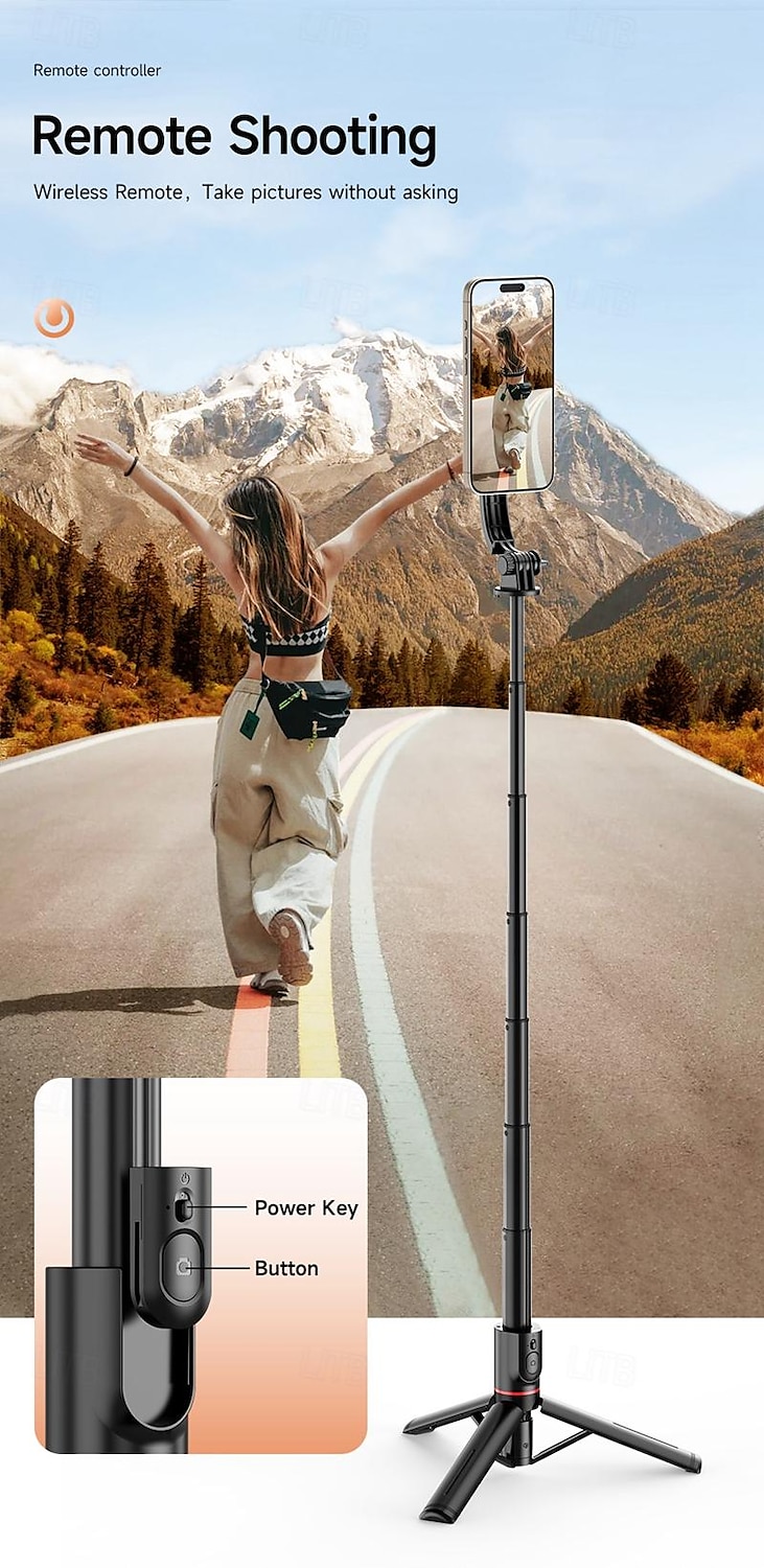 Selfie Stick Bluetooth Extendable Max Length 104.5 cm For Universal Android / iOS Universal 2025 - $28.99 –P10