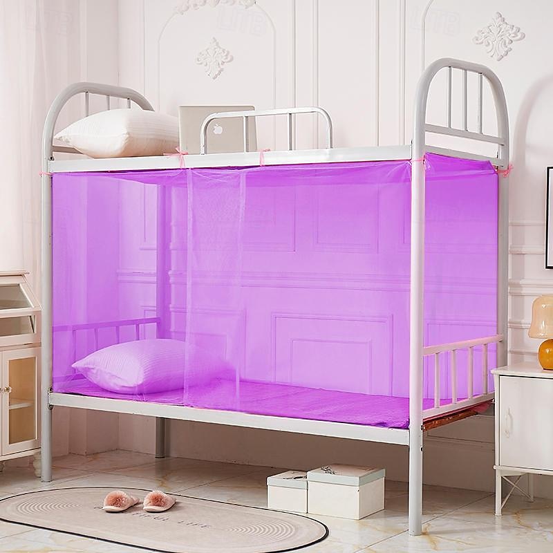 myggnett tetthetsstropp student hybel myggnett ensfarget hvit gårdsplass bryllup myggnett inkluderer et par tau myggforebyggende kroker myggnetting 2025 - $12.99 –P16