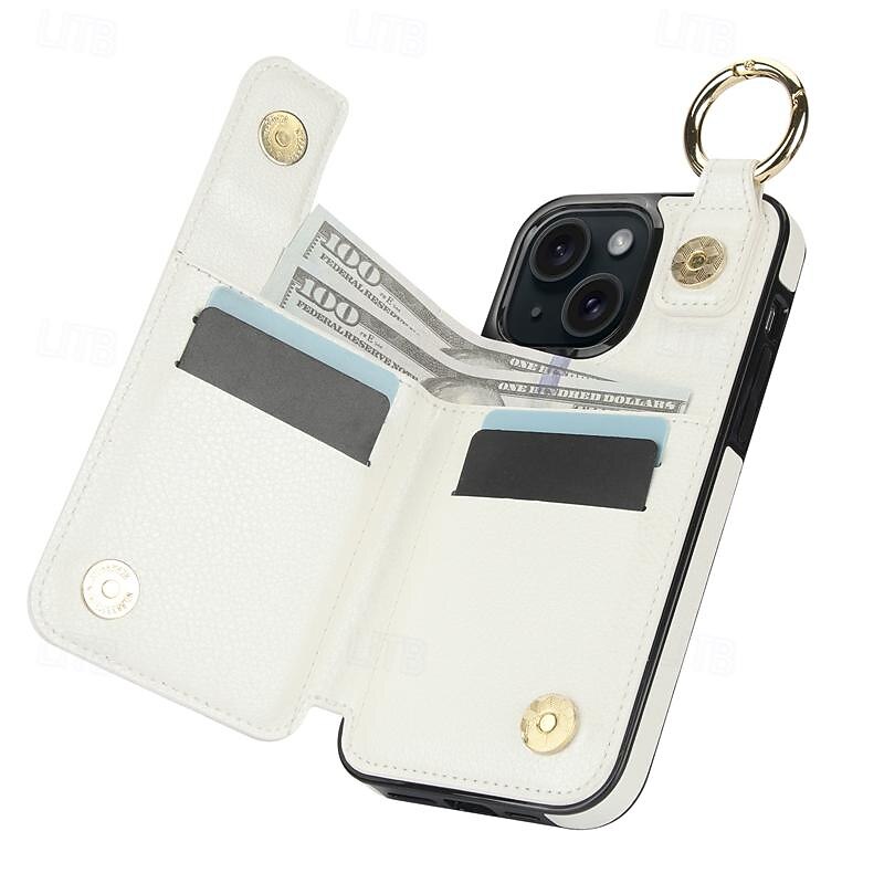 Phone Case For iPhone 16 15 14 Pro Max Plus 13 12 11 Pro Max Mini Wallet Case Zipper Kickstand Card Slot Retro TPU PU Leather 2025 - $15.99 –P16