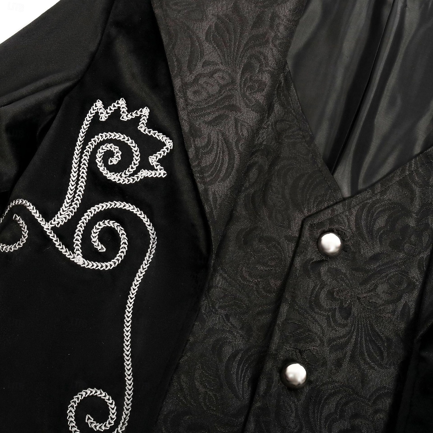 Retro / vintage Punk og gotisk Kostymer i middelalderstil Jakke tailcoat Prins Adelsmann Jacquard Herre Royal Steampunk Maskerade Fest Voksne Frakk 2025 - $49.99 –P14