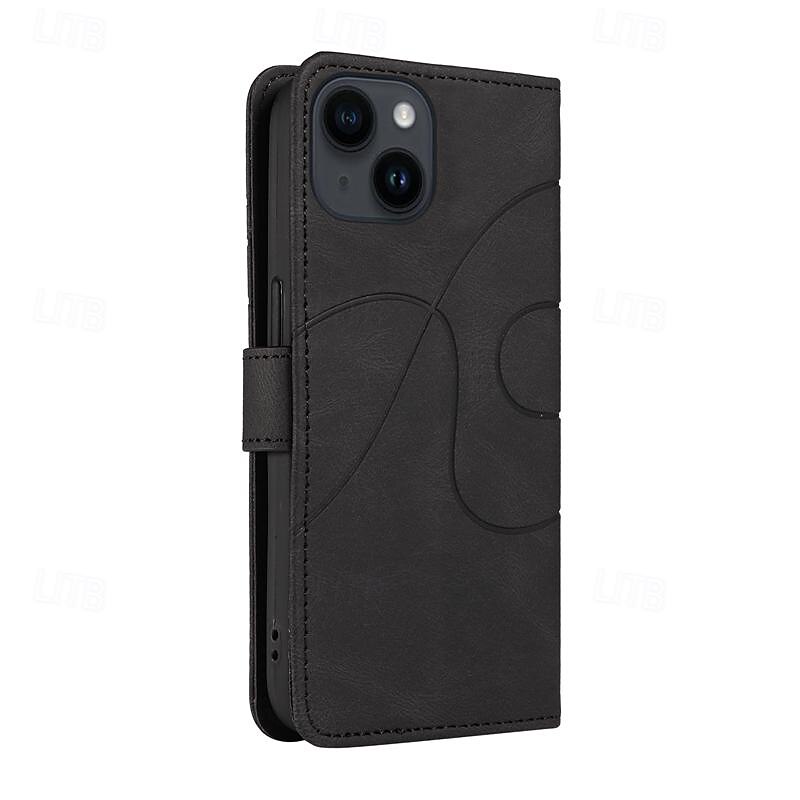 Чехол для телефона для iPhone 16 iPhone 15 Pro Max iPhone 14 13 12 11 Pro Max Plus Mini SE кошелек чехол с магнитом полный защитный с подставкой геометрический узор TPU PU кожа 2025 - $17.99 –P16