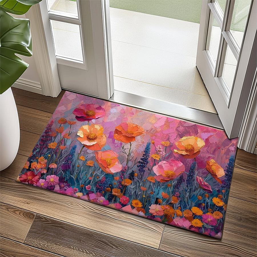 Wedding Oil Painting Flowers Doormat Non-Slip Oil Proof Rug Indoor Outdoor Mat Bedroom Decor Bathroom Mat Entrance Rug Door Mat 2025 - $16.99 –P16