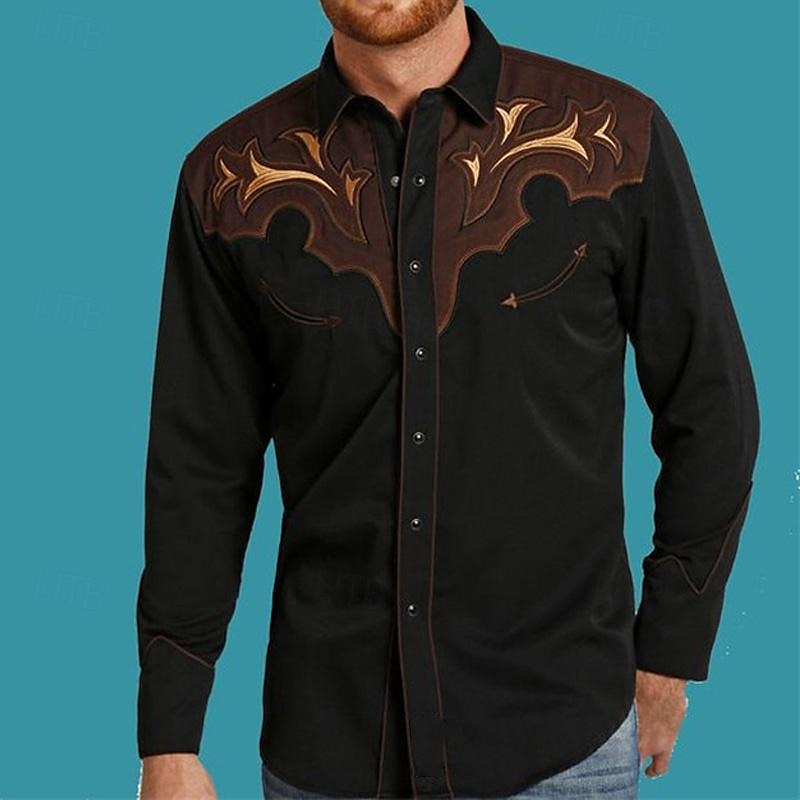 Classico Retrò Vintage 18° Secolo Blusa / Camicia Cowboy del West Costume Per uomo Mascherata Abbigliamento Quotidiano Addio al Nubilato Adulti Camicia del 2026 a $26.99 –P2