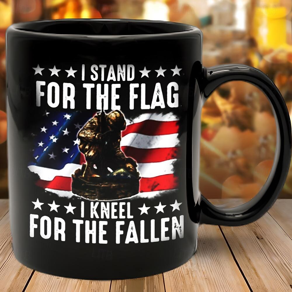Coffee Mug 3D Print for Veterans Day,Black Mug Independence Day Black Mug For Memorial Day/The Fourth of July 2025 - $15.49 –P4