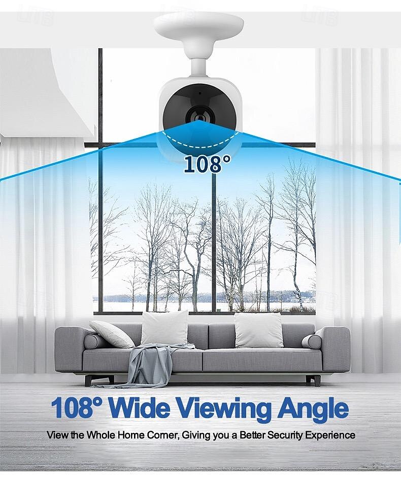 HD 3 megapixel home surveillance camera Smart Baby monitoring two-way voice wireless WIFI camera 2025 - $39.99 –P1