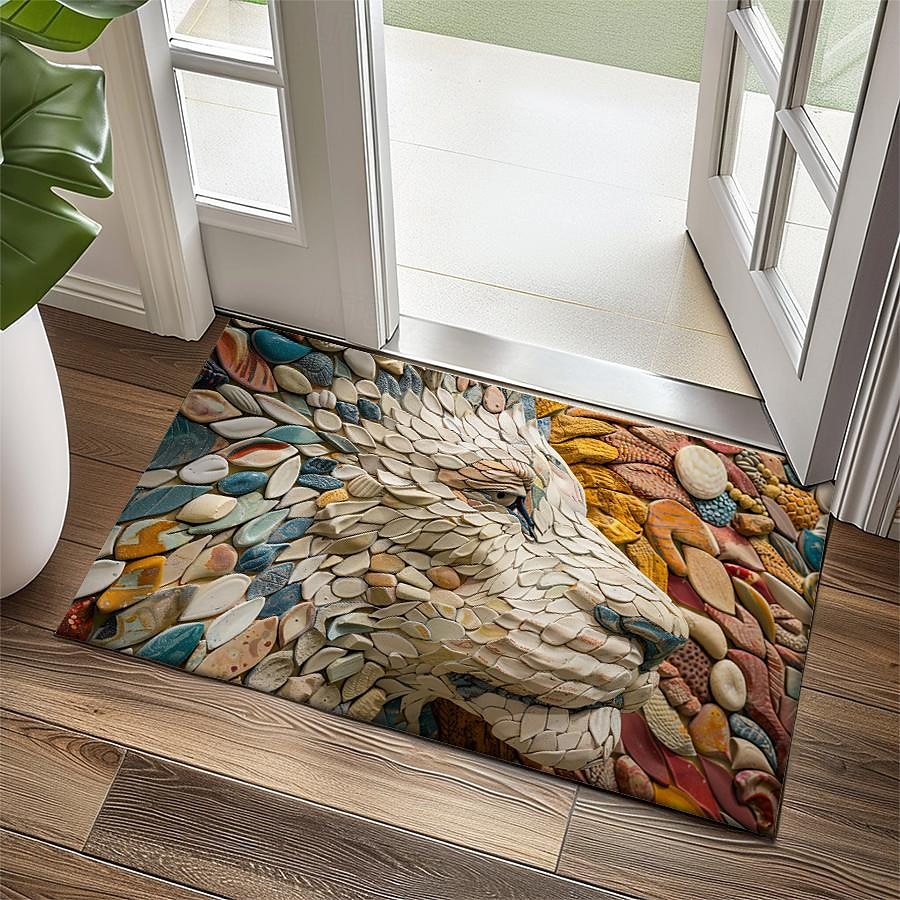 Cobblestones Animals Doormat Kitchen Mat Floor Mat Non-Slip Area Rug Oil Proof Rug Indoor Outdoor Mat Bedroom Decor Bathroom Mat Entrance Rug 2025 - $16.99 –P3