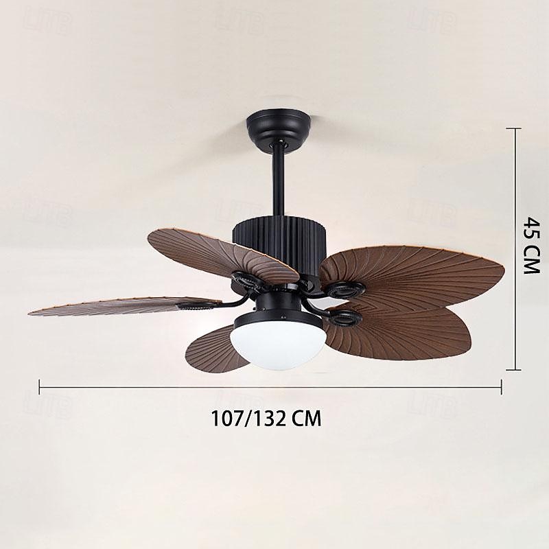 3 luci 108 cm Design Singolo Ventilatore da soffitto Metallo Vetro Finiture Verniciate Vintage Stile Nordico 110-120V 220-240V del 2025 a GBP £267 –P1