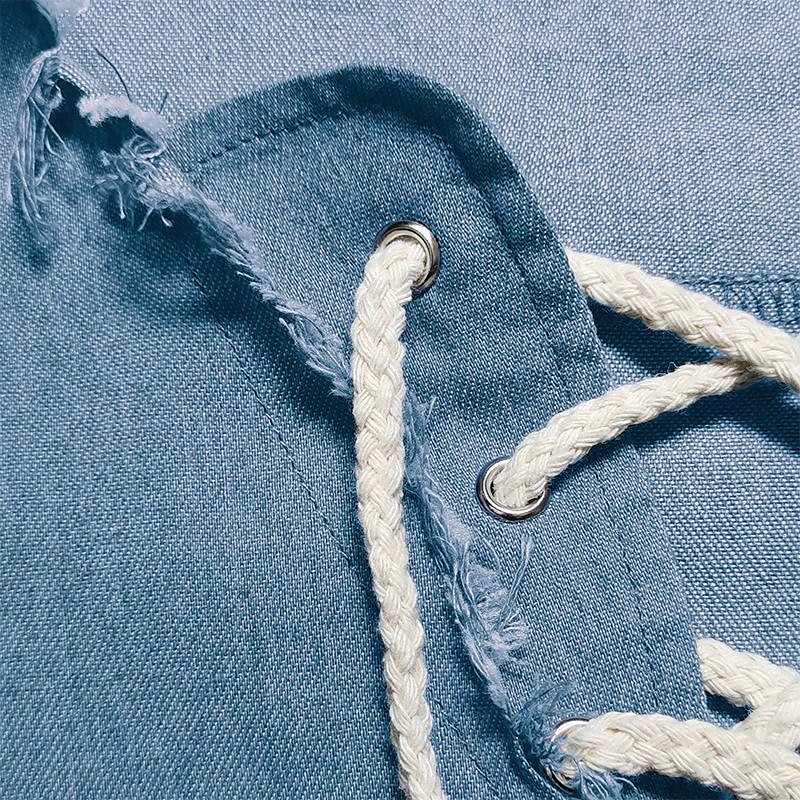 Pánské Košile Košile Chambray Košile Calico Letní košile Oblečení na pláž Košile na knoflíky Námořnická modř Tmavomodrá Světle modrá Krátký rukáv S proužky Klopa Denní Dovolená Oblečení Směs bavlny 2025 - $22.99 –P2