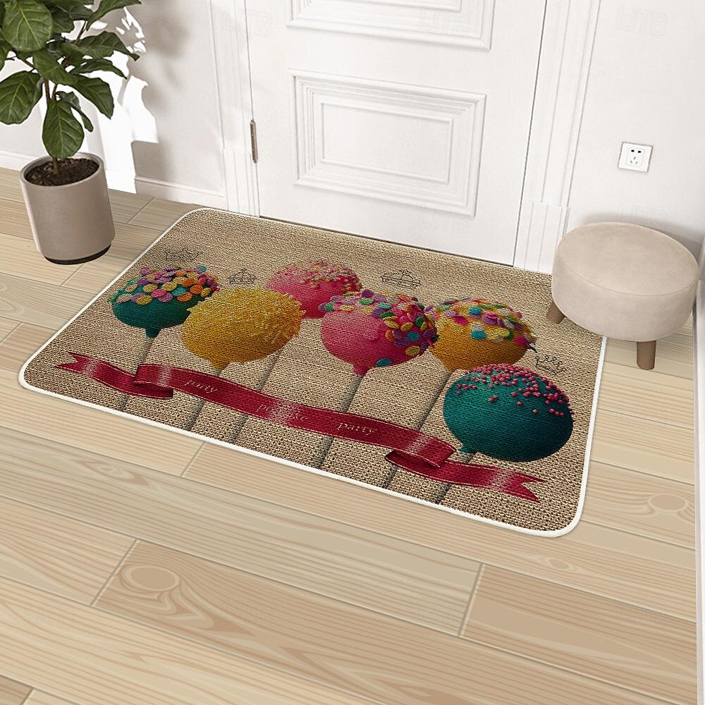 summer fishes dørmatte kjøkkengulvmatter sklisikker vaskbar, absorberende innendørs dørmatte myk lin entréteppe skittfanger for kjøkken/spisestue/soverom 2025 - $16.99 –P9