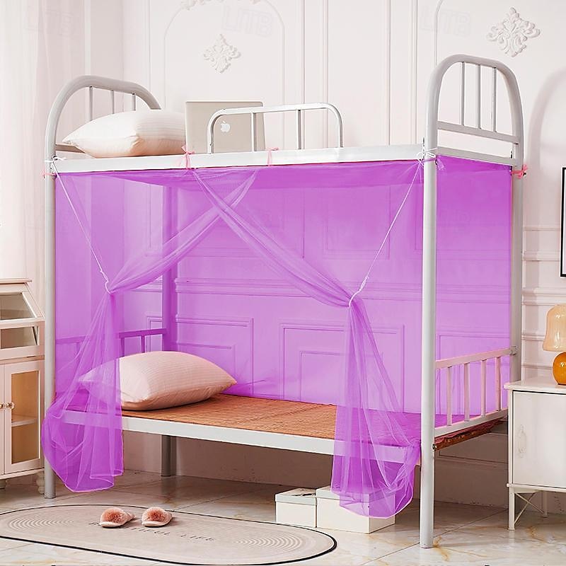 myggnett tetthetsstropp student hybel myggnett ensfarget hvit gårdsplass bryllup myggnett inkluderer et par tau myggforebyggende kroker myggnetting 2025 - $12.99 –P15