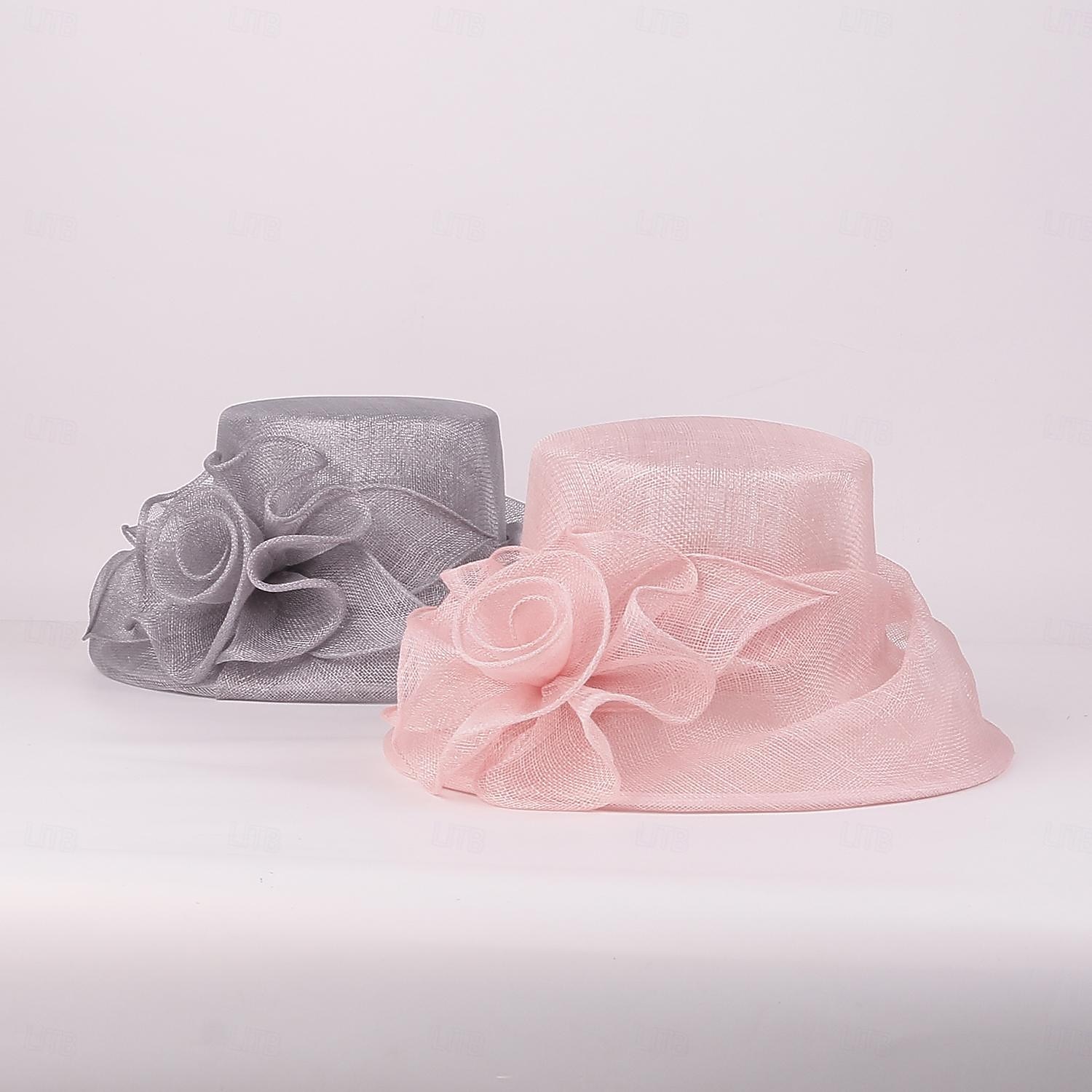 Palarie In Pălărie Vară Clop Palarie de soare Nuntă Petrecere ceai Elegant Nuntă Cu Culoare Pură Partea Dantela Diadema Articole Pentru Cap 2026 - $74.99 –P17