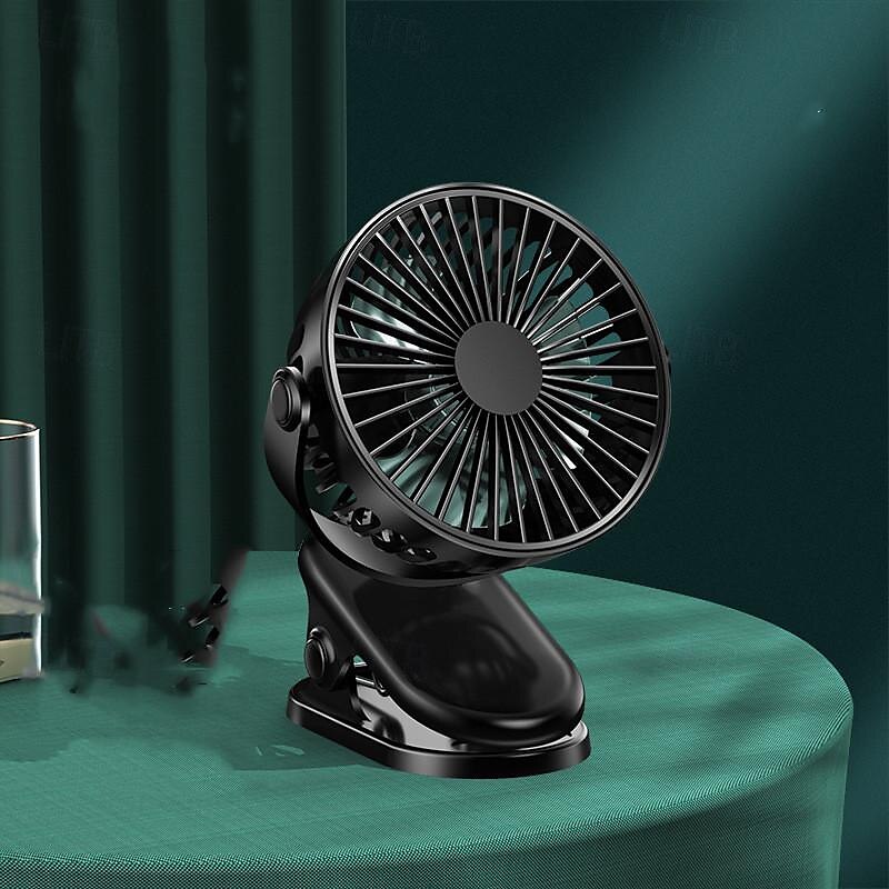 Kétmotoros Hordozható Légkondicionáló Ventilátor – 5 Sebességes USB Hűtő Levegő Fújó Nagy Akkumulátorral Kempingezéshez és Utazáshoz 2025 - $25.99 –P1