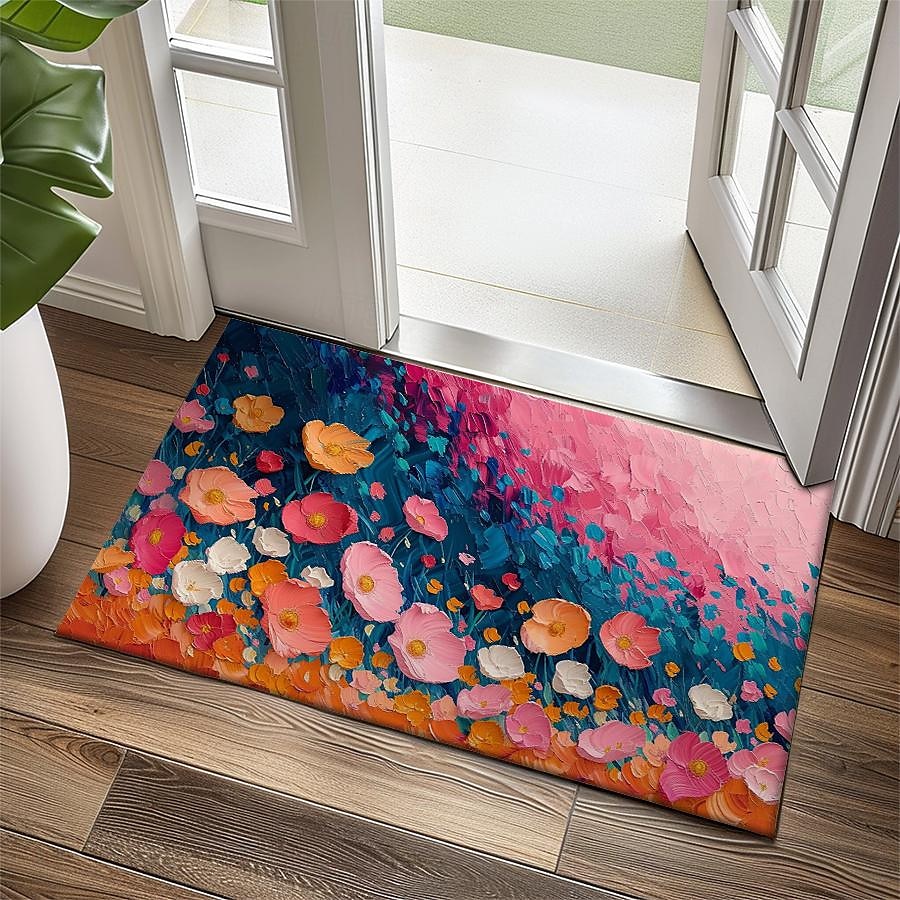 Wedding Oil Painting Flowers Doormat Non-Slip Oil Proof Rug Indoor Outdoor Mat Bedroom Decor Bathroom Mat Entrance Rug Door Mat 2025 - $16.99 –P10