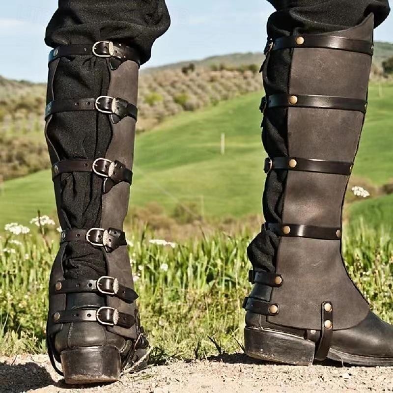 Retró Középkori Reneszánsz Cipők Lapos jazz csizma lábszárvédők Ren Faire Kalóz Lovag Viking Férfi Női Uniszex Kalóz Steampunk Álarcos mulatság Esemény / Buli Álarcos mulatság Felnőttek Cipővédő 2025 - $34.99 –P4