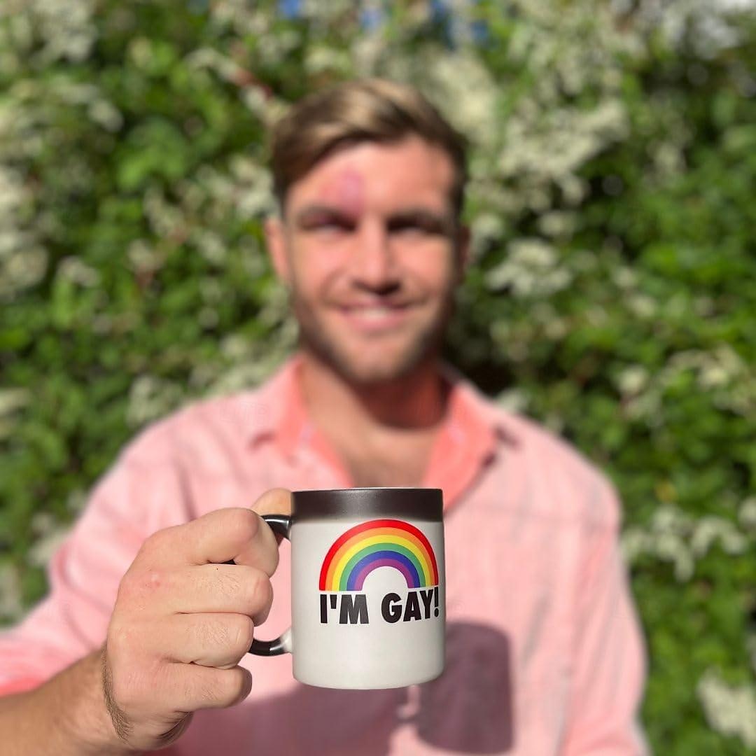 pride magische mok lgbtq gay pride cadeau ik ben homo regenboog warmte veranderende mok - grappige onbeleefde mok - bericht verschijnt terwijl het opwarmt - perfect nieuwigheid grap cadeau 2025 - $16.99 –P7